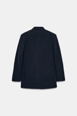 Alternative view of ÁO KHOÁC BLAZER OVERSIZE VẠT ĐẮP CHÉO HỌA TIẾT KẺ SỌC NHỎ
