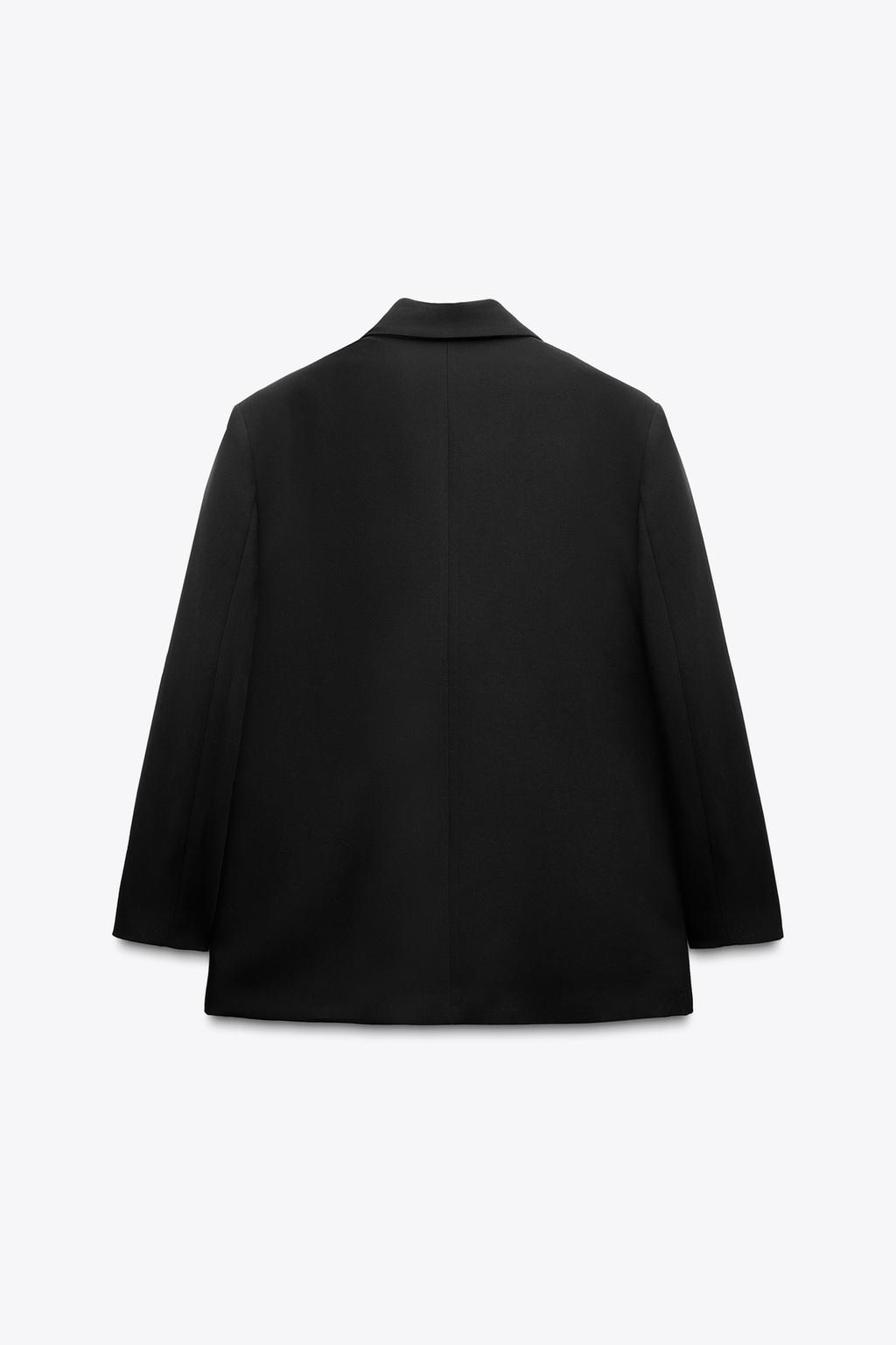 ÁO VEST OVERSIZE DÁNG BLAZER VẠT ĐẮP CHÉO - Ảnh 2