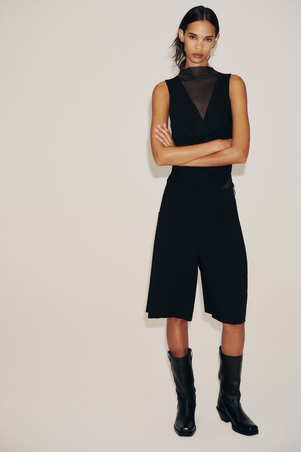 BODYSUIT VẢI TULLE PHỐI - Ảnh 6
