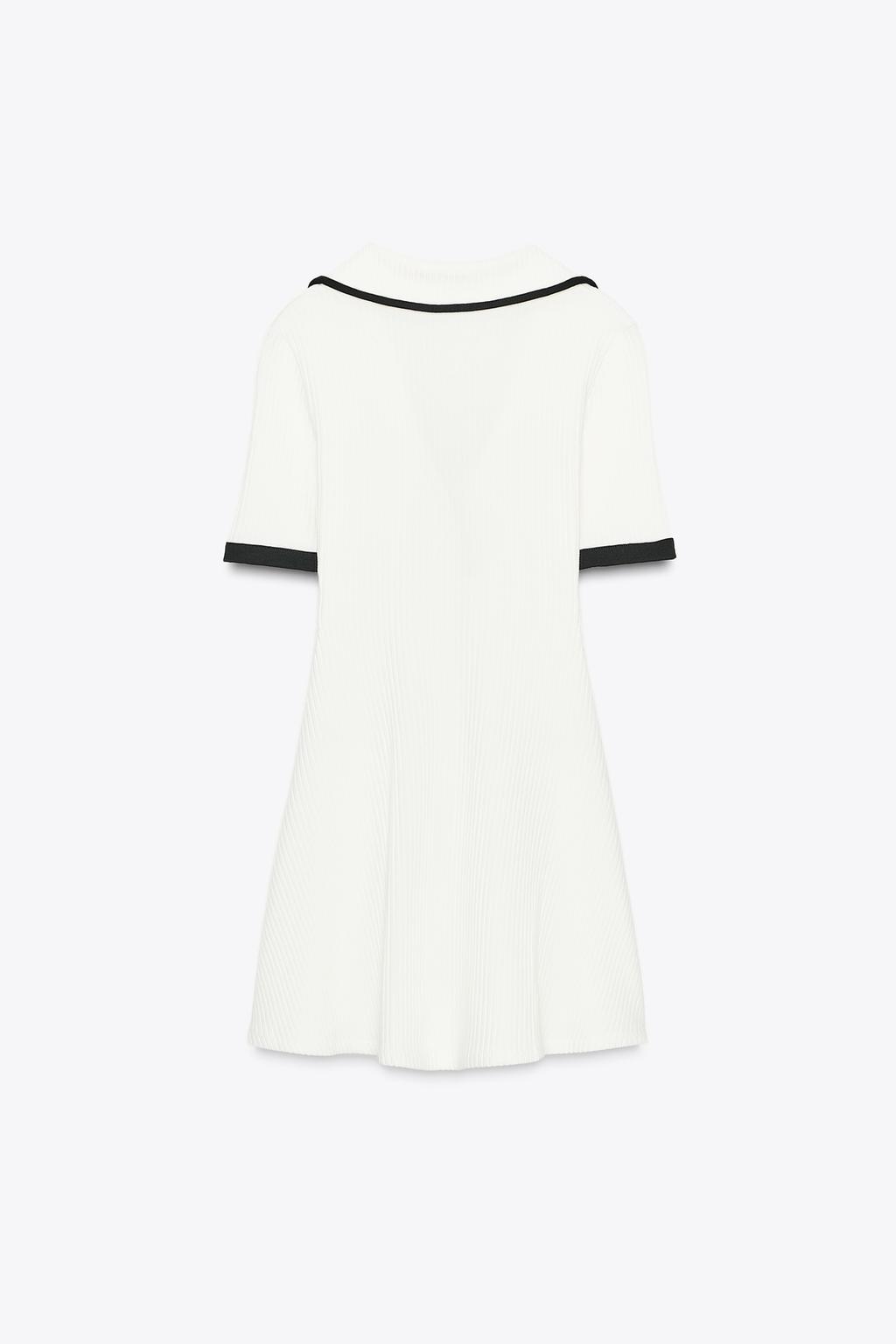 ĐẦM VẢI GÂN CÀI KHUY KIM LOẠI - Ảnh 2