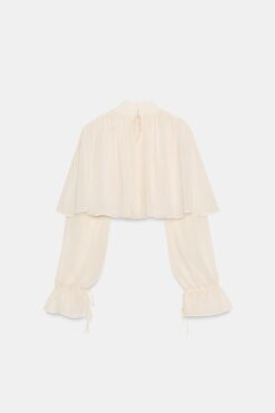 Alternative view of ÁO KIỂU VẢI VOAN XẾP LỚP