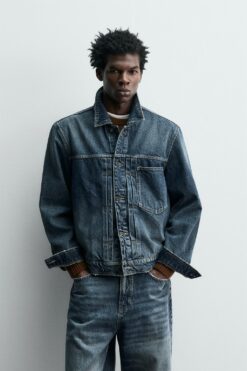 Alternative view of ÁO KHOÁC DENIM NHÚN