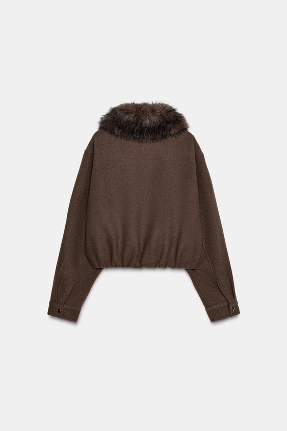 ÁO BOMBER MỀM MỊN CỔ GIẢ LÔNG - Ảnh 2