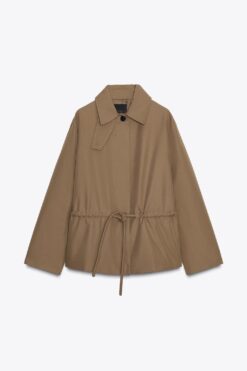 ÁO PARKA NGẮN CHIẾT EO ĐIỀU CHỈNH ĐƯỢC ZW COLLECTION