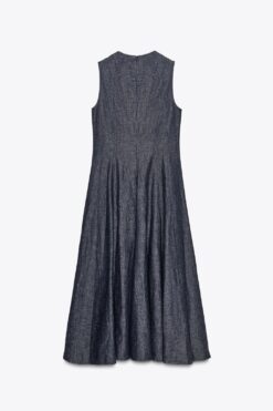 Alternative view of ĐẦM MIDI DENIM ZW COLLECTION