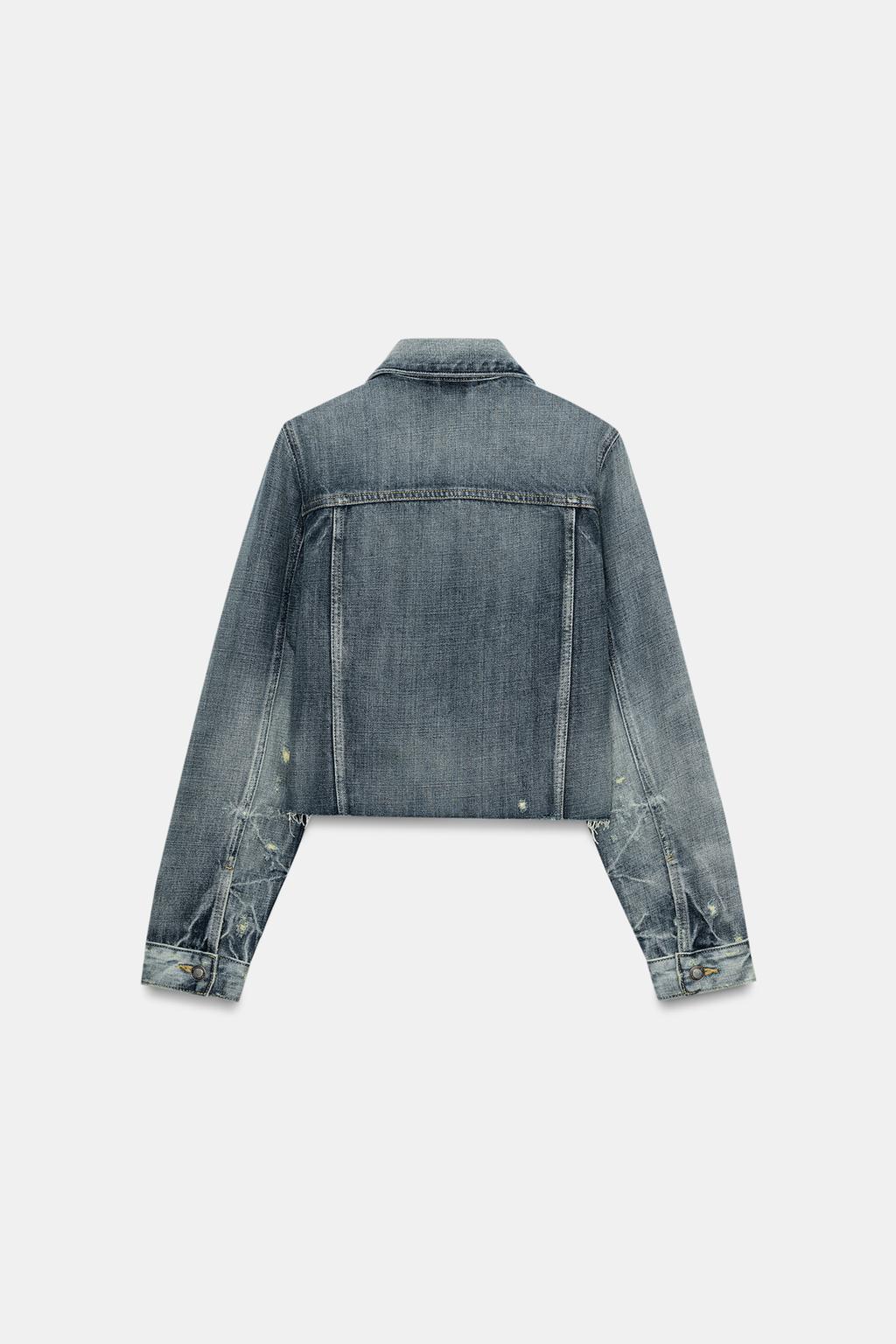 ÁO KHOÁC CROPPED DENIM ZW COLLECTION - Ảnh 2