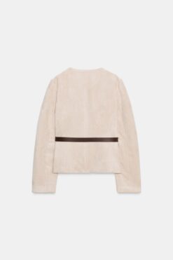 Alternative view of ÁO KHOÁC BLAZER GIẢ DA LỘN KÈM THẮT LƯNG
