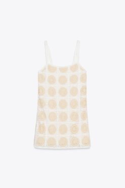 ĐẦM NGẮN PHỐI LEN MÓC - S