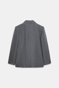 Alternative view of ÁO KHOÁC BLAZER HỌA TIẾT XƯƠNG CÁ CÓ ĐỆM VAI