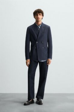 Alternative view of ÁO KHOÁC BLAZER LEN VẠT ĐẮP CHÉO