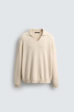 ÁO POLO DỆT KIM PHỐI CHI TIẾT RÁCH