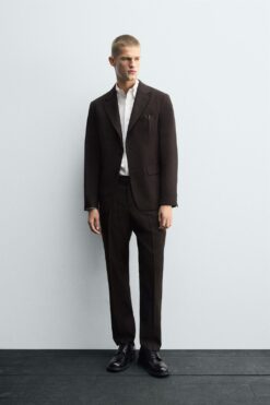 Alternative view of ÁO KHOÁC BLAZER LEN THEO BỘ