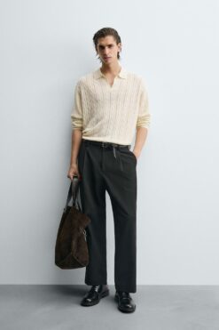 Alternative view of ÁO POLO VẢI DỆT HỌA TIẾT BẸN