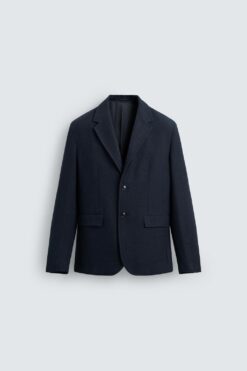 ÁO KHOÁC BLAZER DÁNG REGULAR FIT VẢI DỆT
