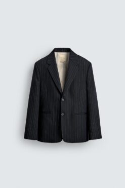 ÁO KHOÁC BLAZER HỌA TIẾT KẺ SỌC NHỎ 100% LEN PHIÊN BẢN GIỚI HẠN