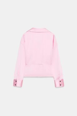 Alternative view of ÁO KIỂU SATIN THẮT LƯNG MẢNH