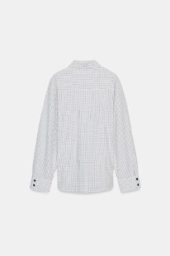 Alternative view of ÁO SƠ MI KẺ CA RÔ CÓ DÂY BUỘC THẮT NƠ