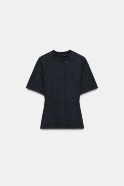 ÁO PHÔNG CỘC TAY ĐÍNH ĐÁ LẤP LÁNH