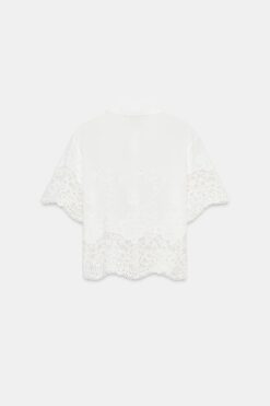 Alternative view of ÁO SƠ MI THÊU HỌA TIẾT KIỂU THỦNG LỖ